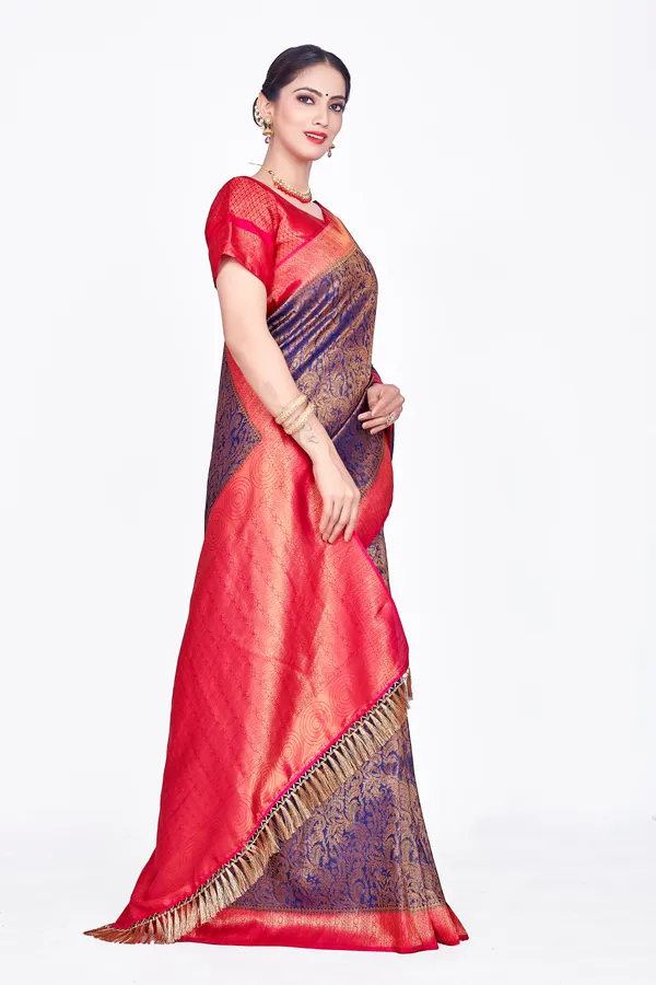 Blue_Nylon_Softy_Saree_For_Women