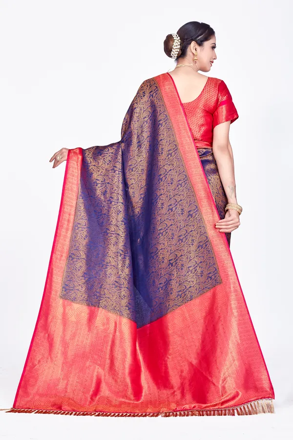Blue_Nylon_Softy_Saree_For_Women