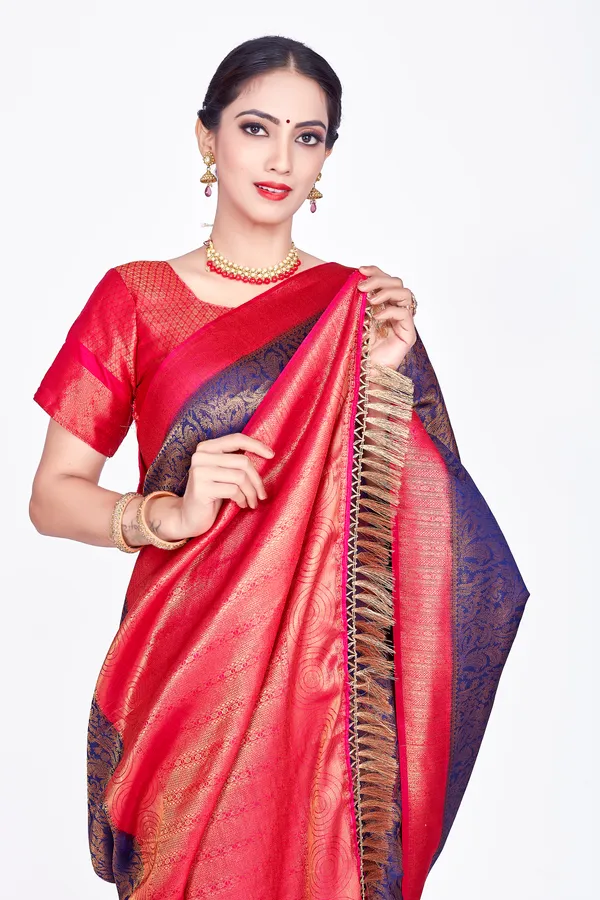 Blue_Nylon_Softy_Saree_For_Women