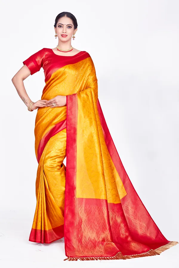 Yellow_Nylon_Softy_Saree_For_Women