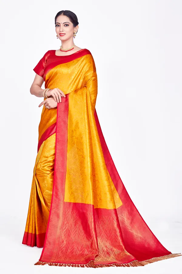 Yellow_Nylon_Softy_Saree_For_Women