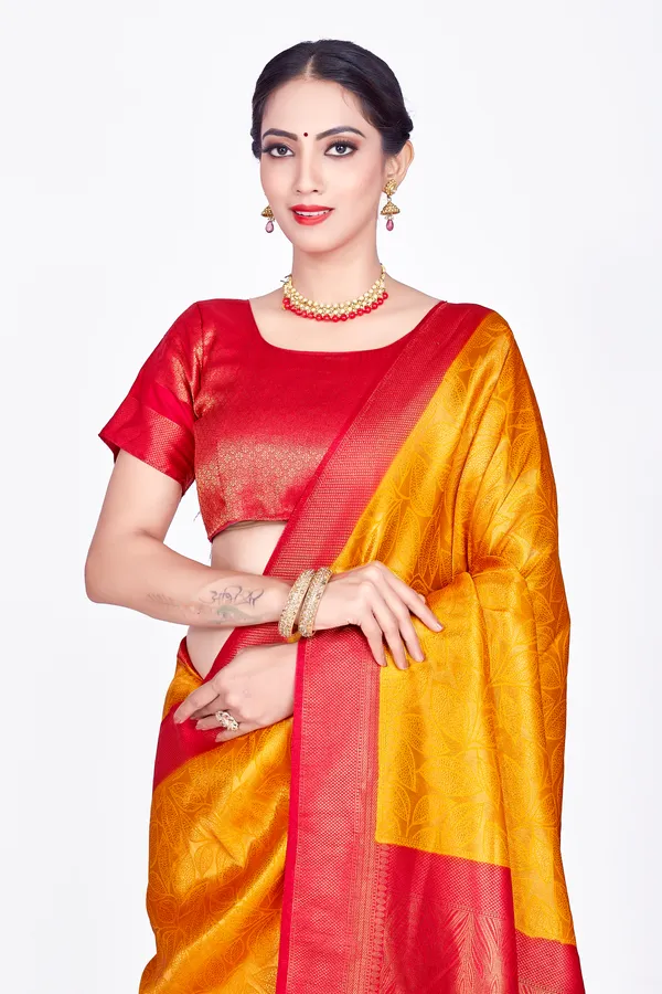 Yellow_Nylon_Softy_Saree_For_Women