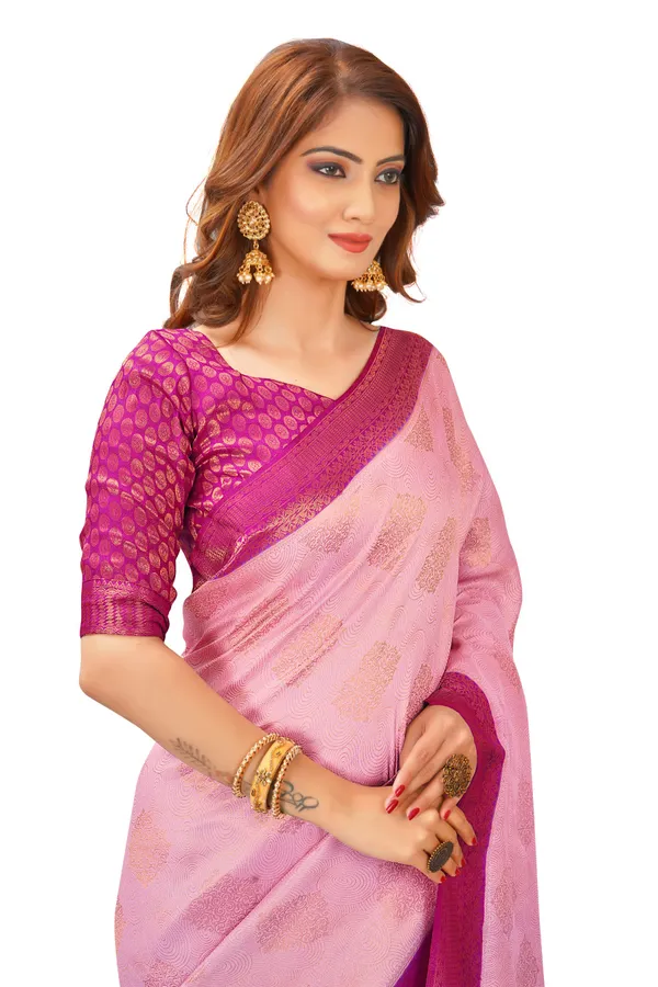 Pink_Nylon_Softy_Saree_For_Women