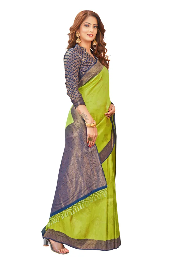 Green_Nylon_Softy_Saree_For_Women