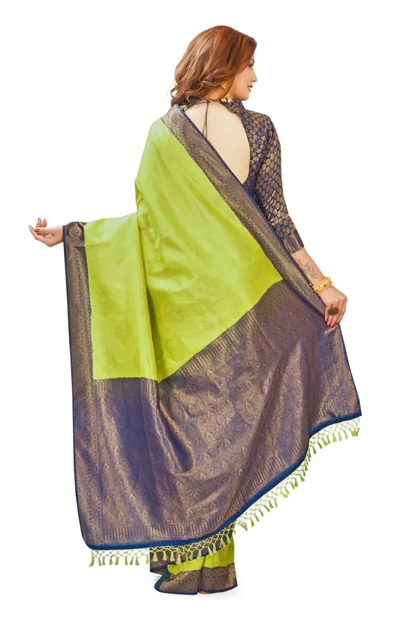 Green_Nylon_Softy_Saree_For_Women