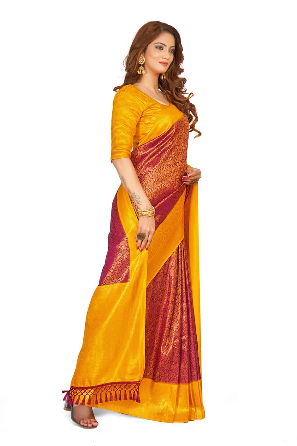 Maroon_Nylon_Softy_Saree_For_Women