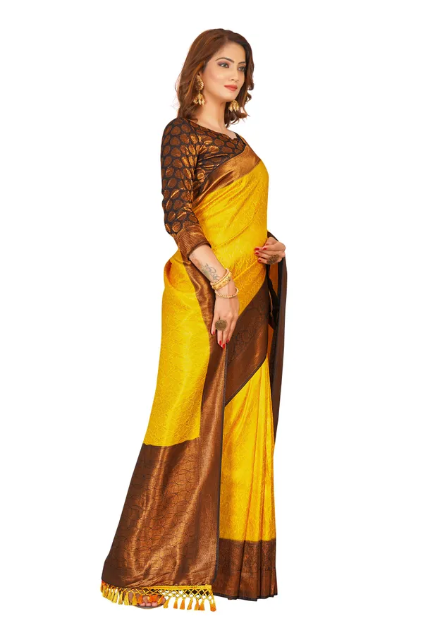 Yellow_Nylon_Softy_Saree_For_Women
