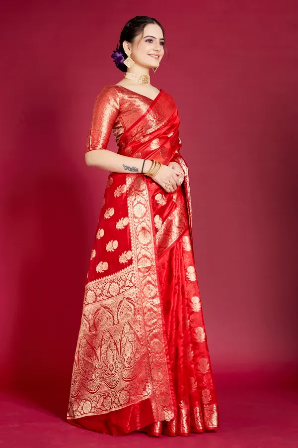 Red_Organza_Saree_For_Women