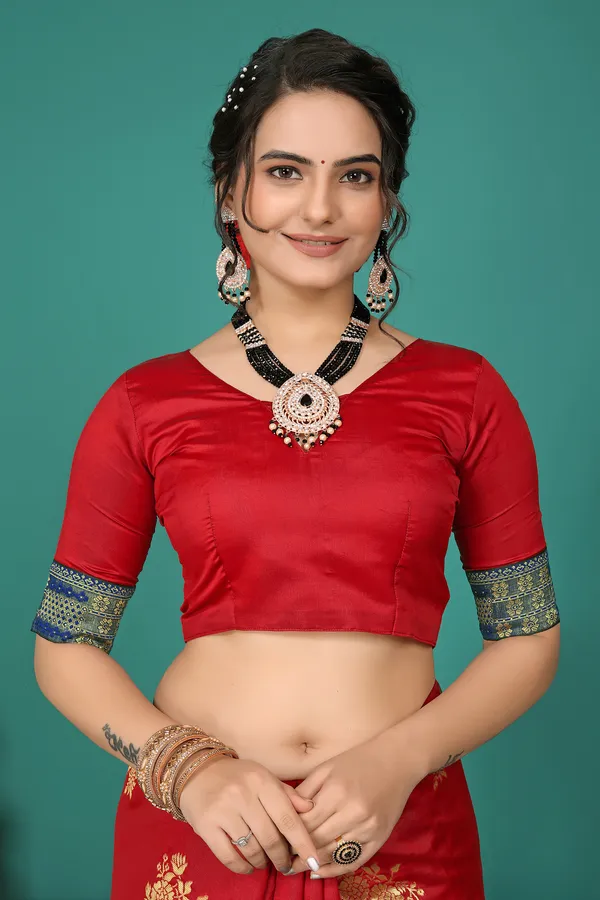 Red_Cotton_Saree_For_Women