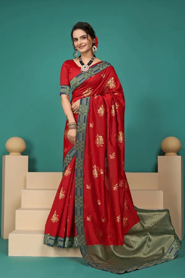 Red_Cotton_Saree_For_Women