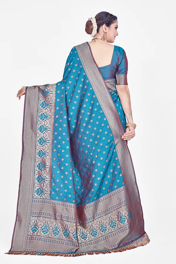 Nazoya_firozi_Saree_For_Women