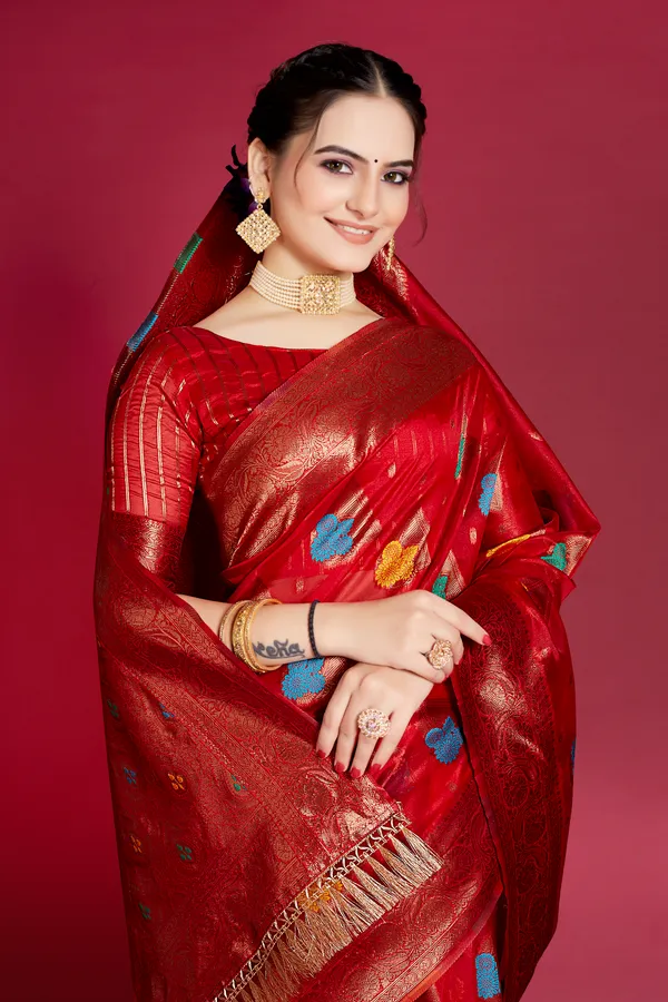 Lightweight_Designer_Organza_Saree_with_Blouse_Piece_|_Perfect_Saree_for_Women