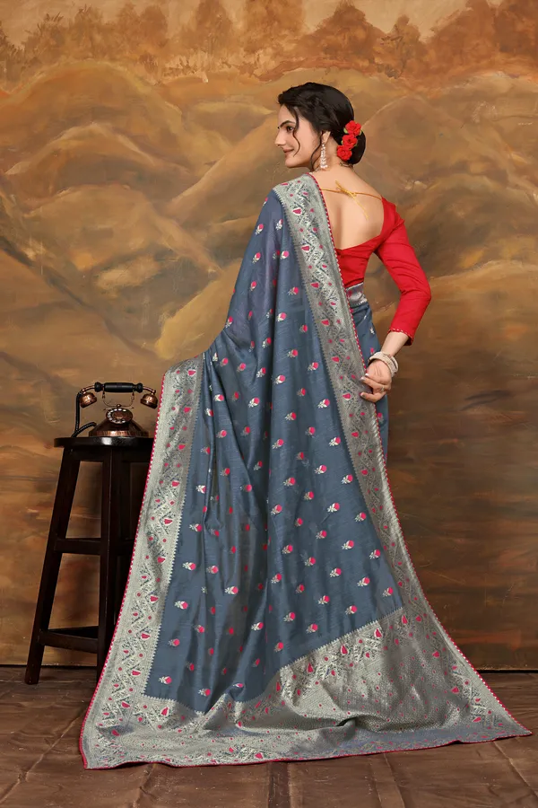 Grey_Cotton_Saree_For_Women