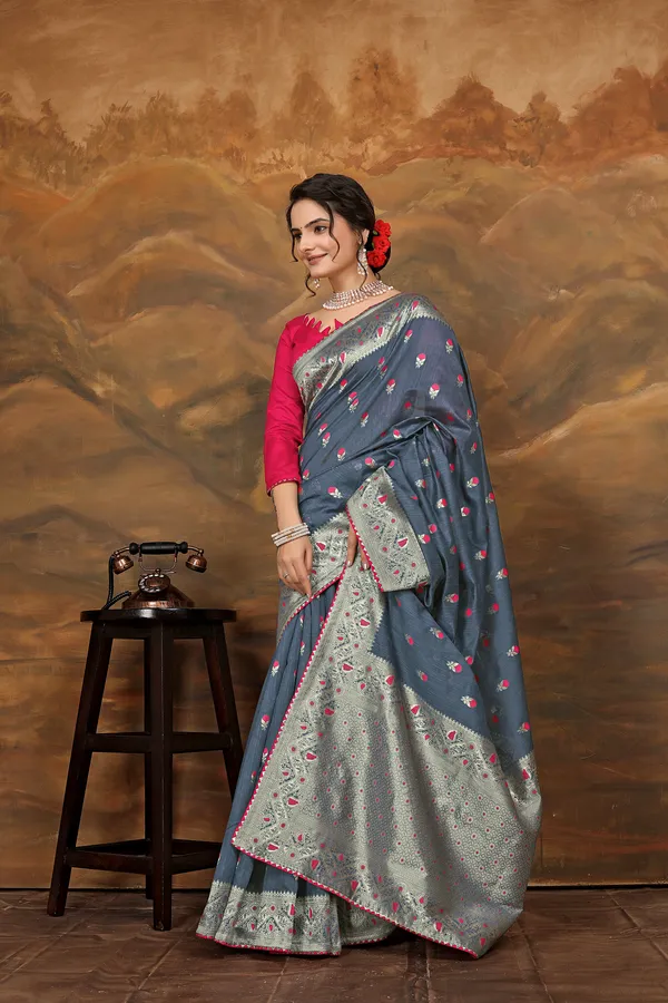 Grey_Cotton_Saree_For_Women