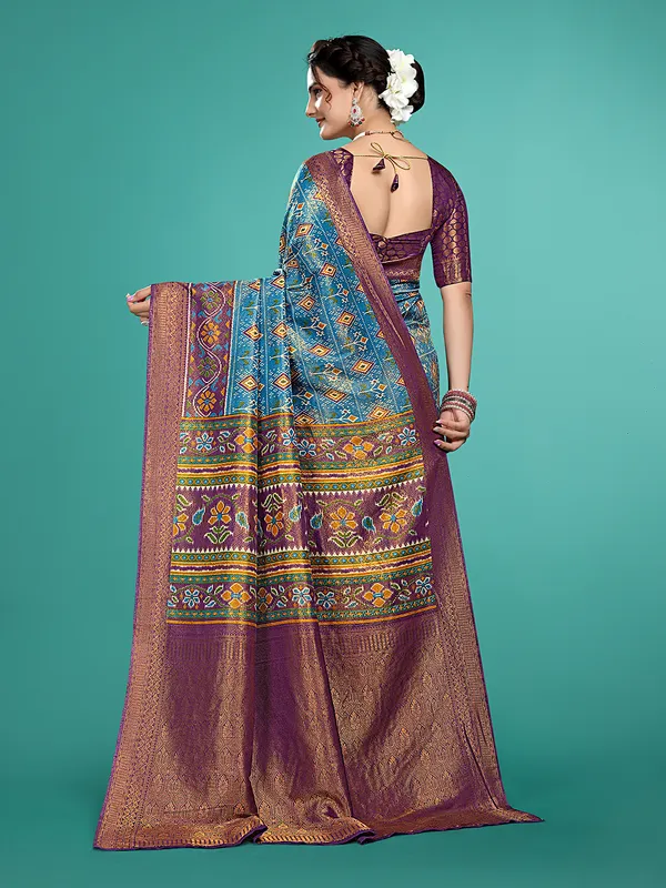 Premium_Nylon_Softy__Banarasi_Silk_Sarees_new_collection_for_wedding_Occasion_with_Gold_Tone_Zari_work_in_a_elegant_Firozi_Colour_||_Best_collection_of_Sarees_for_women_at_Lowest_Prices_with_Free_Shipping_||_COD_also_available