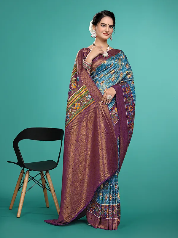 Premium_Nylon_Softy__Banarasi_Silk_Sarees_new_collection_for_wedding_Occasion_with_Gold_Tone_Zari_work_in_a_elegant_Firozi_Colour_||_Best_collection_of_Sarees_for_women_at_Lowest_Prices_with_Free_Shipping_||_COD_also_available