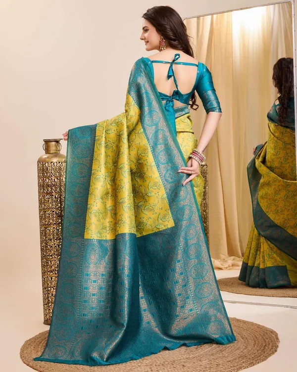 Women's_Banarasi_Silk_Saree_�_Soft_Weaving,_Stylish_Floral_Design,_Blouse_Included