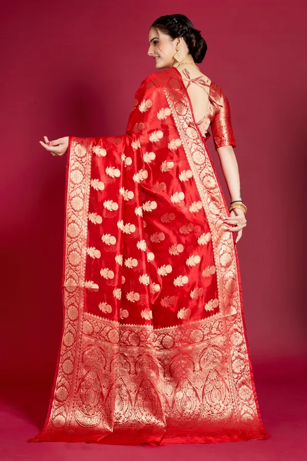 Red_Organza_Saree_For_Women