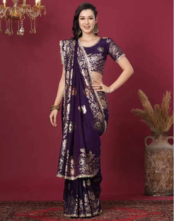 Royal_Purple_Silk_Saree_with_Scalloped_Zari_Border