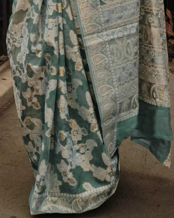 Premium_Organza_Silk_Sarees_new_collection_for_wedding_Occasion_with_Gold_Tone_Zari_work_in_a_Bright_and__Beautiful_color_designer_saree