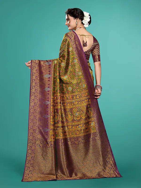 Premium_Nylon_Softy__Banarasi_Silk_Sarees_new_collection_for_wedding_Occasion_with_Gold_Tone_Zari_work_in_a_elegant_Navy_Blue_Colour_||_Best_collection_of_Sarees_for_women_at_Lowest_Prices_with_Free_Shipping_||_COD_also_available