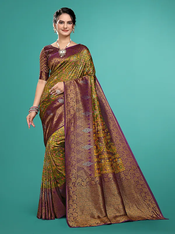 Premium_Nylon_Softy__Banarasi_Silk_Sarees_new_collection_for_wedding_Occasion_with_Gold_Tone_Zari_work_in_a_elegant_Navy_Blue_Colour_||_Best_collection_of_Sarees_for_women_at_Lowest_Prices_with_Free_Shipping_||_COD_also_available