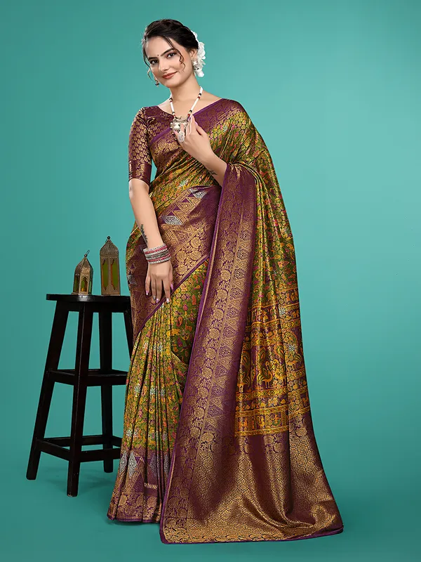 Premium_Nylon_Softy__Banarasi_Silk_Sarees_new_collection_for_wedding_Occasion_with_Gold_Tone_Zari_work_in_a_elegant_Navy_Blue_Colour_||_Best_collection_of_Sarees_for_women_at_Lowest_Prices_with_Free_Shipping_||_COD_also_available