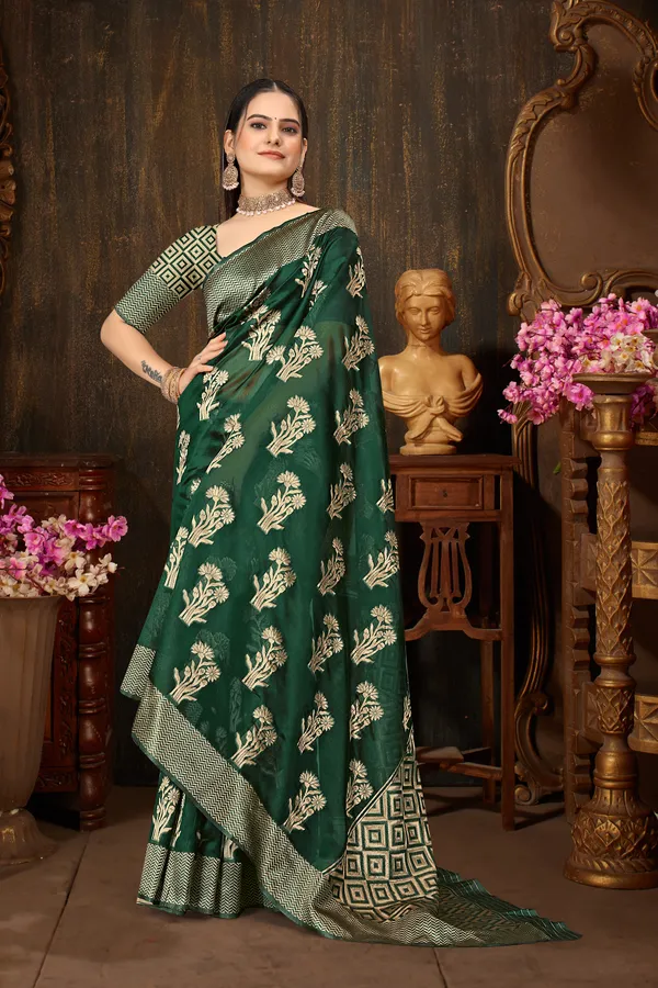Green_Organza_Saree_For_Women