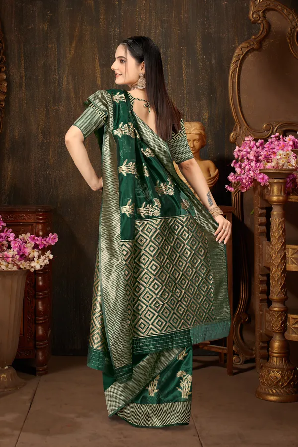 Green_Organza_Saree_For_Women