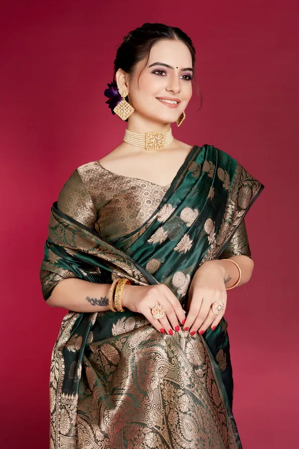 Green_Organza_Saree_For_Women