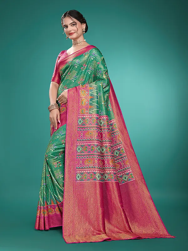 Premium_Nylon_Softy__Banarasi_Silk_Sarees_new_collection_for_wedding_Occasion_with_Gold_Tone_Zari_work_in_a_elegant_RAma_Colour_||_Best_collection_of_Sarees_for_women_at_Lowest_Prices_with_Free_Shipping_||_COD_also_available