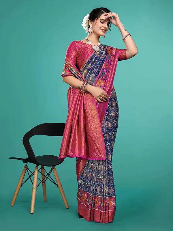 Premium_Nylon_Softy__Banarasi_Silk_Sarees_new_collection_for_wedding_Occasion_with_Gold_Tone_Zari_work_in_a_elegant_Pink_Colour_||_Best_collection_of_Sarees_for_women_at_Lowest_Prices_with_Free_Shipping_||_COD_also_available