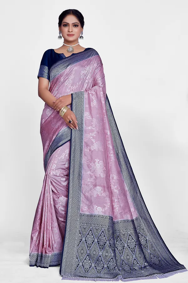crystal_silk_lavender_Saree_For_Women