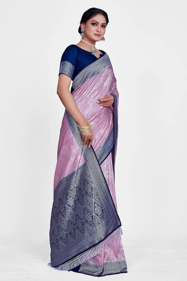 crystal_silk_lavender_Saree_For_Women