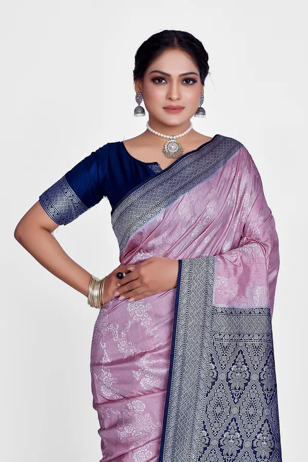 crystal_silk_lavender_Saree_For_Women