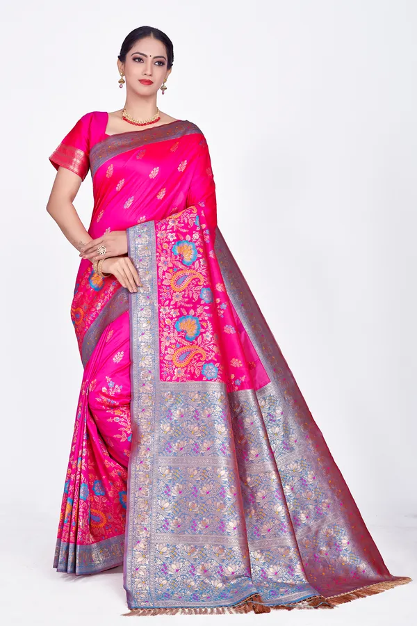 Premium_Banarsi_Silk_saree_,_Unique_design_with_multicolour,_premium_Zari_work