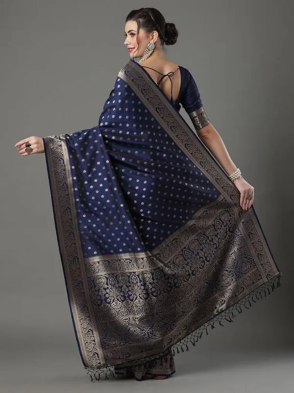 avy_Blue_Banarasi_Silk_Saree_with_Antique_Gold_Zari_Work