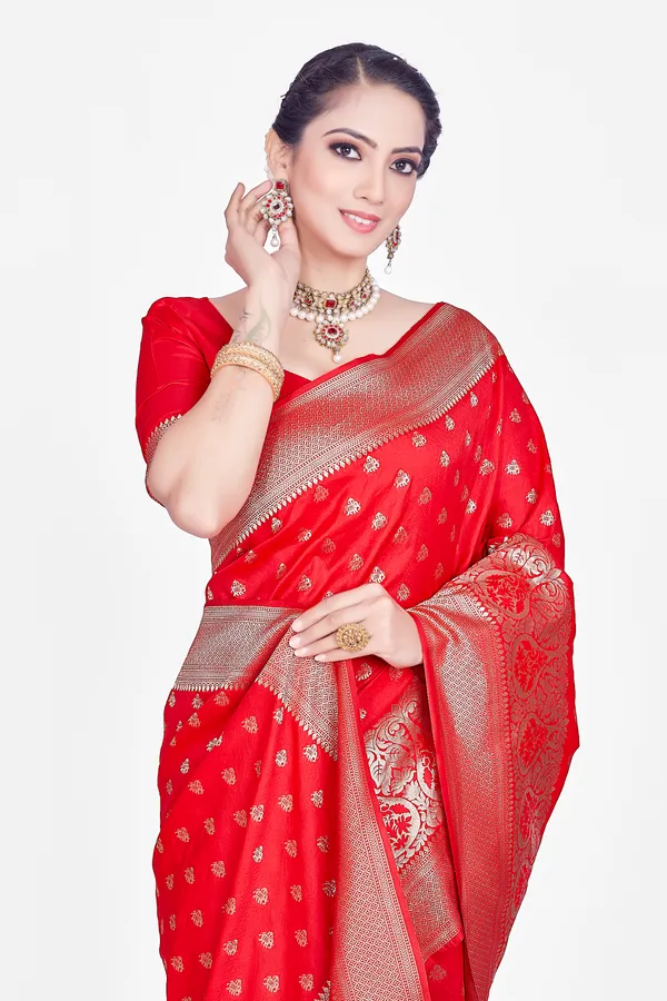 Nazoya_Red_Saree_For_Women