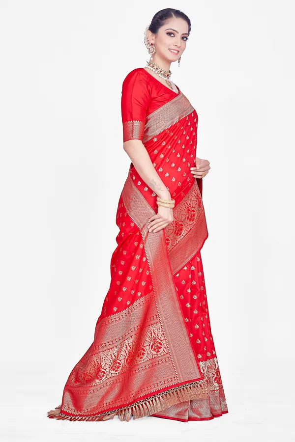 Nazoya_Red_Saree_For_Women