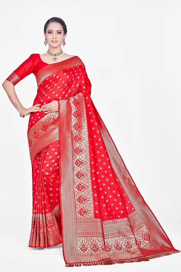 Nazoya_Red_Saree_For_Women