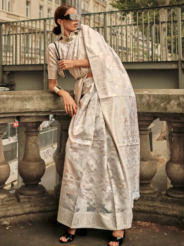 Premium_Organza_Silk_Sarees_new_collection_for_wedding_Occasion_with_Gold_Tone_Zari_work_in_a_Bright_and__Beautiful_color_designer_saree