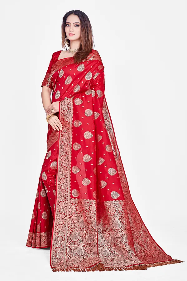 Red_Banarsi_Silk_Saree_For_Women