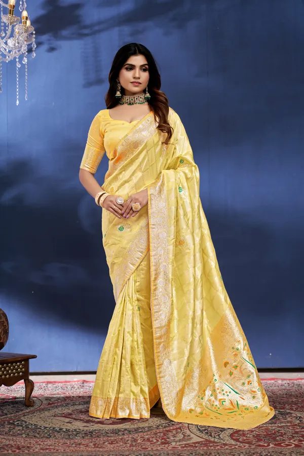 Yellow_Dola_Saree_For_Women