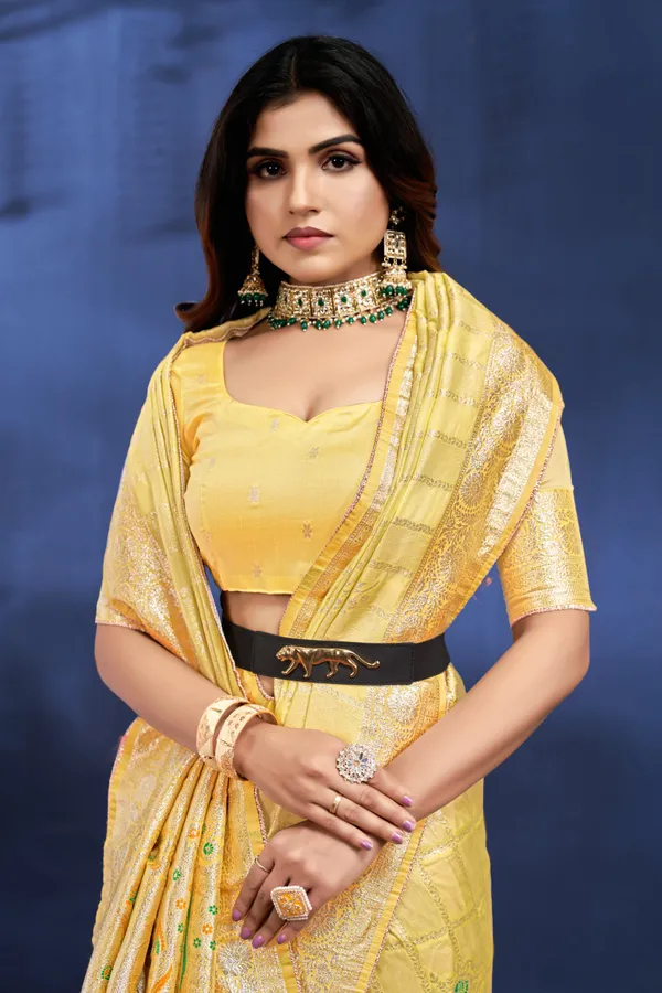 Yellow_Dola_Saree_For_Women
