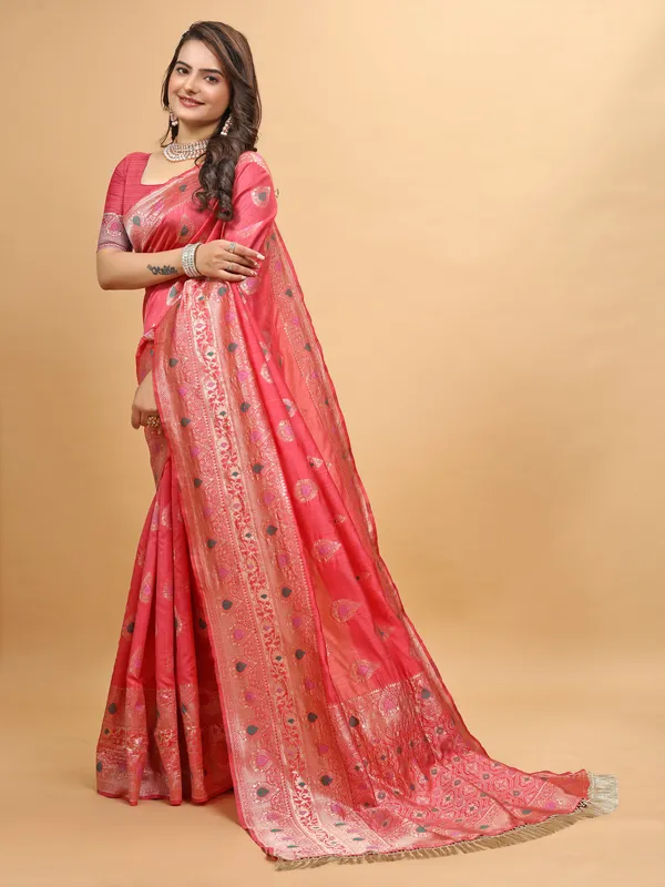 Premium_Cotton_Silk_Sarees_new_collection_for_wedding_Occasion_with_Crustal_Tone_Zari_work_in_a_Bright_and_Beautiful_color