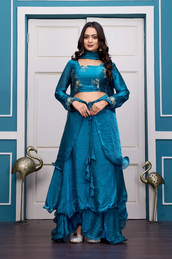 BLUE_LAHENGA_SET_(4PCS)