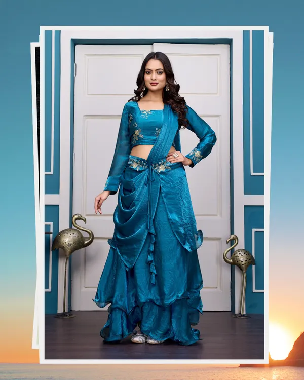 BLUE_LAHENGA_SET_(4PCS)