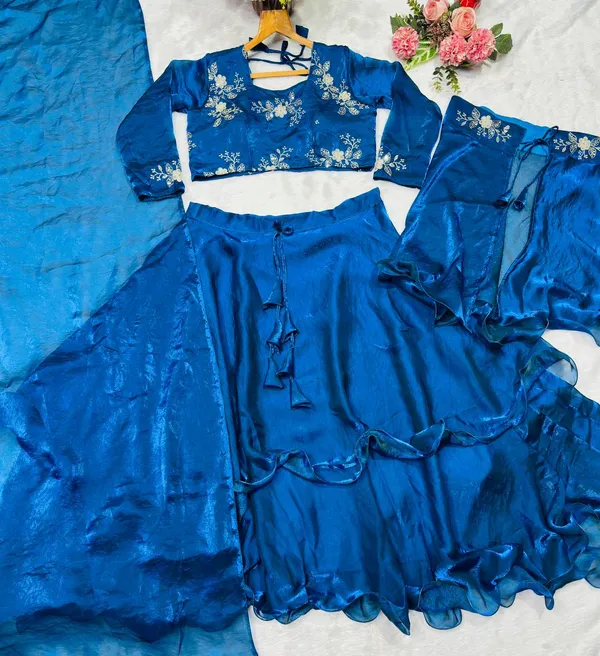 BLUE_LAHENGA_SET_(4PCS)