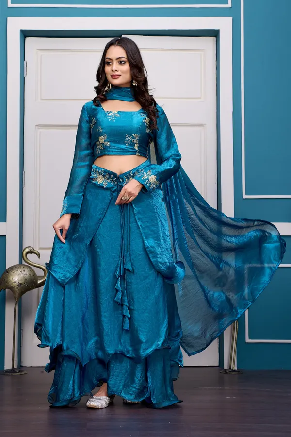 BLUE_LAHENGA_SET_(4PCS)