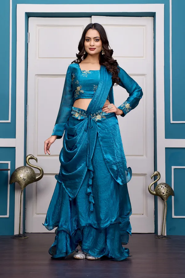 BLUE_LAHENGA_SET_(4PCS)